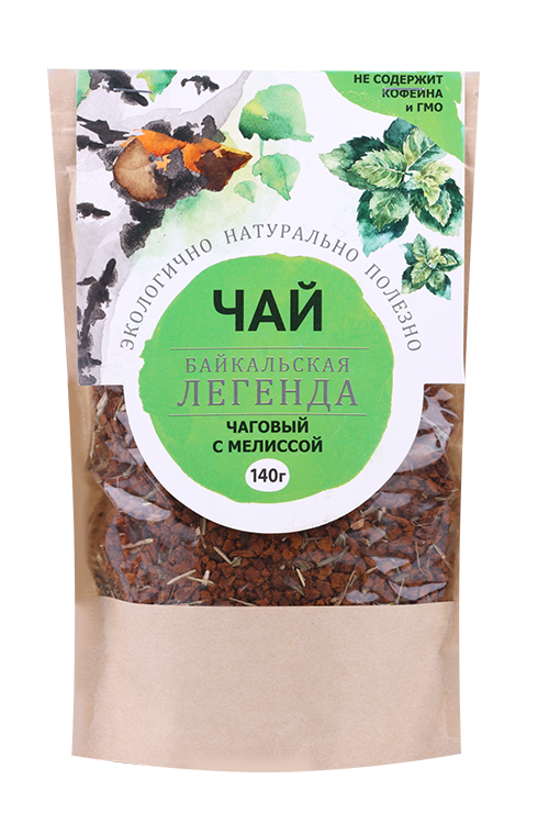 Чай чаговый с мелиссой Байкальская легенда, 140 г