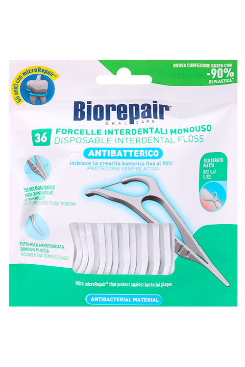 

З/нить Biorepair одноразовая межзубная с держателем, 36 шт