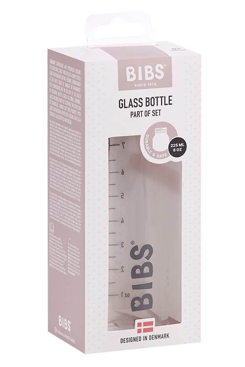 

Бутылочка BIBS Glass Bottle стеклянная без аксесуаров, 225 мл, (арт 500225)