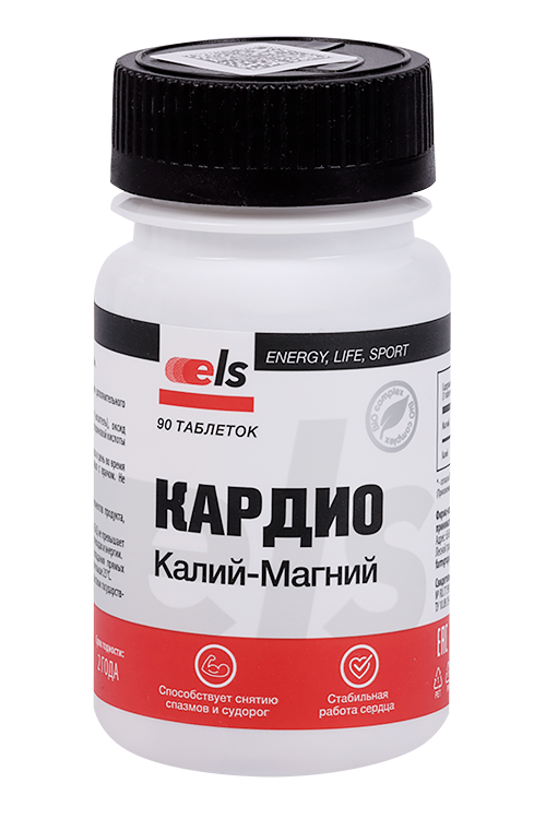 

Кардио Калий-Магний, 0,5 г, 90 шт, таблетки