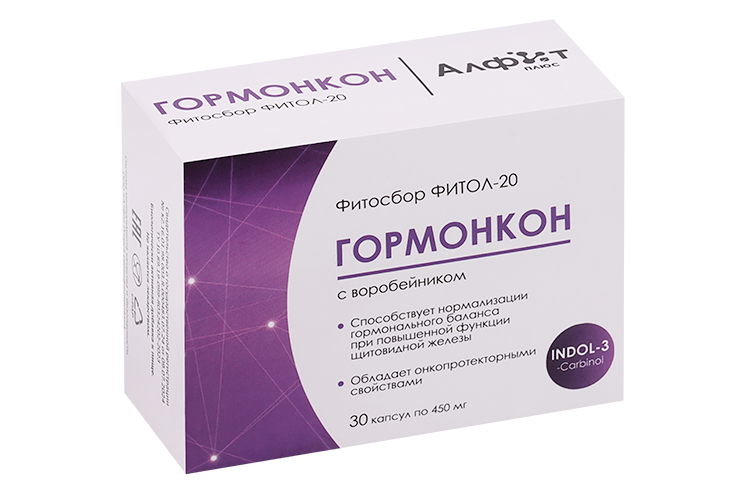 

Фитосбор Фитол-20 Гормонкон Алфит Плюс, 30 шт
