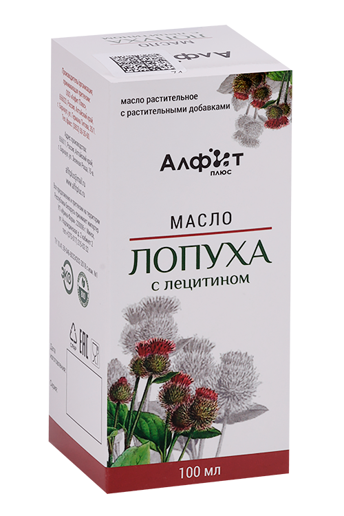 

Масло Алфит Плюс лопуха с лецитином, 100 мл