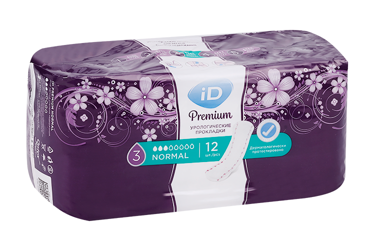 

Прокладки iD Premium Normal урологические, 12 шт