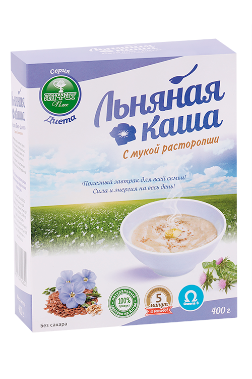 

Каша Алфит Плюс Диета льняная с мукой расторопши, 400 г