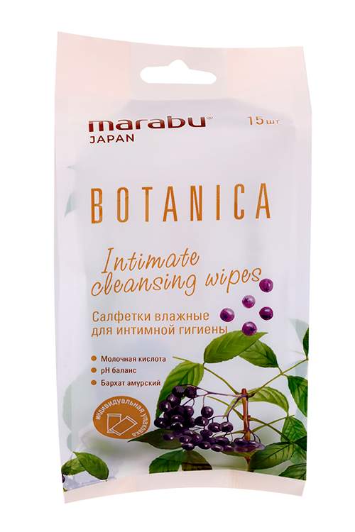 

Салфетки Marabu Botanica д/интимной гигиены, 15 шт