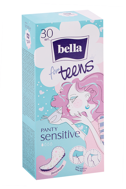

Салфетки Bella for teens Panty sensitive ежедневные, 30 шт