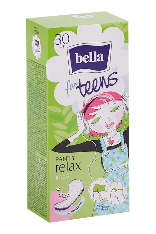 

Салфетки Bella for teens Panty relax deo ежедневные, 30 шт
