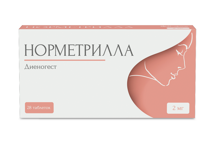 

Норметрилла 2 мг, 28 шт, таблетки