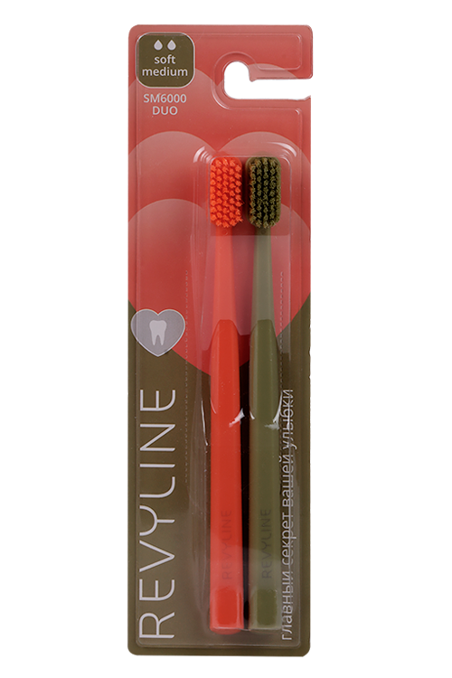

З/щетки Revyline SM6000 Duo оранжевая+хаки, 2 шт
