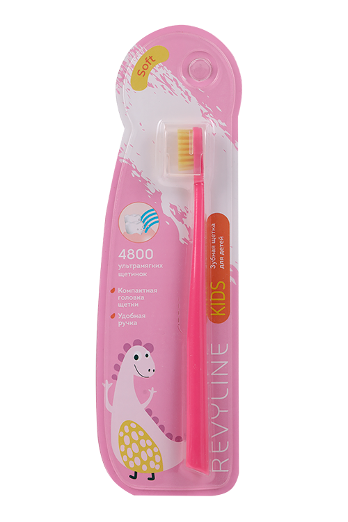 

З/щетка Revyline KIDS S4800 дет (3-12 лет), розовая