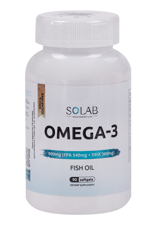 Омега-3 900 мг Solab, 90 шт, капсулы