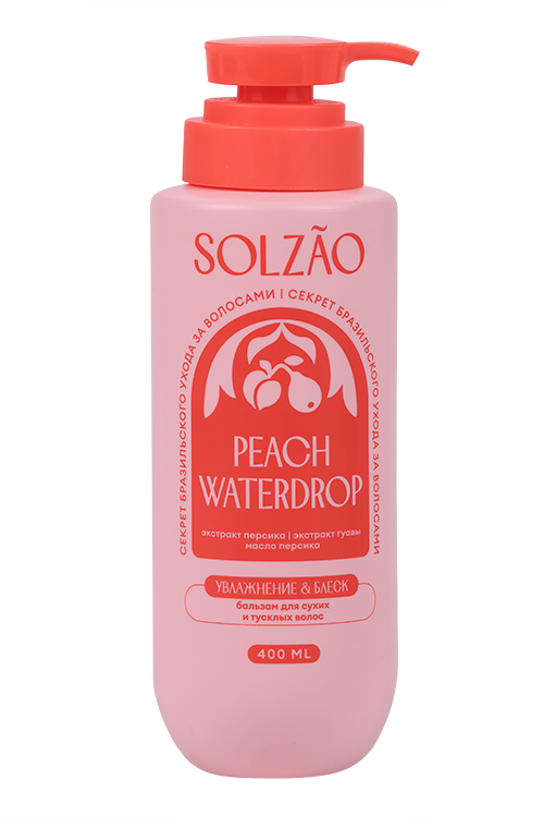 

Бальзам д/волос Solzao Peach Waterdrop увлажнение/блеск, 400 мл