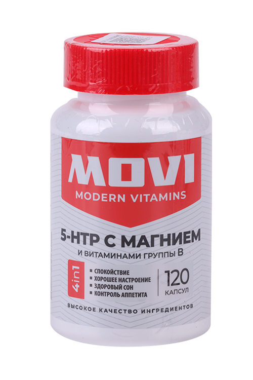 

5-НТР с магнием/витаминами группы В MOVI, 120 шт, капсулы
