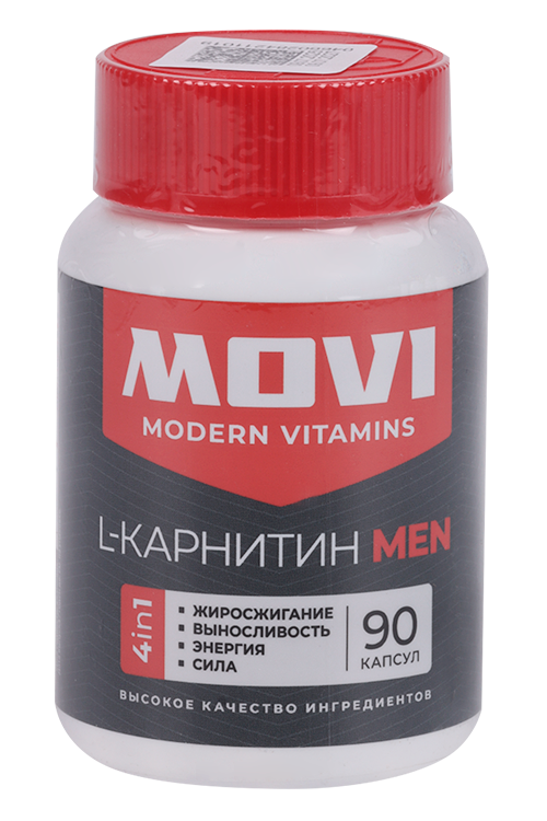 

L-карнитин мужской MOVI, 90 шт, капсулы