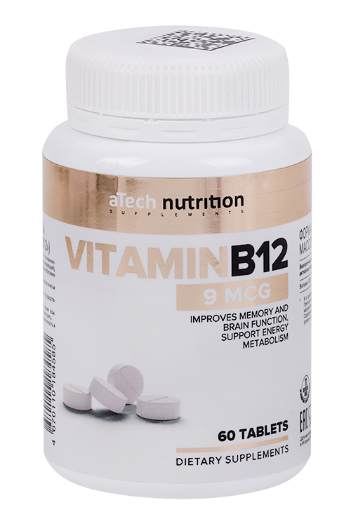 

Витамин B12aTech Nutrition, 250 мг, 60 шт, таблетки