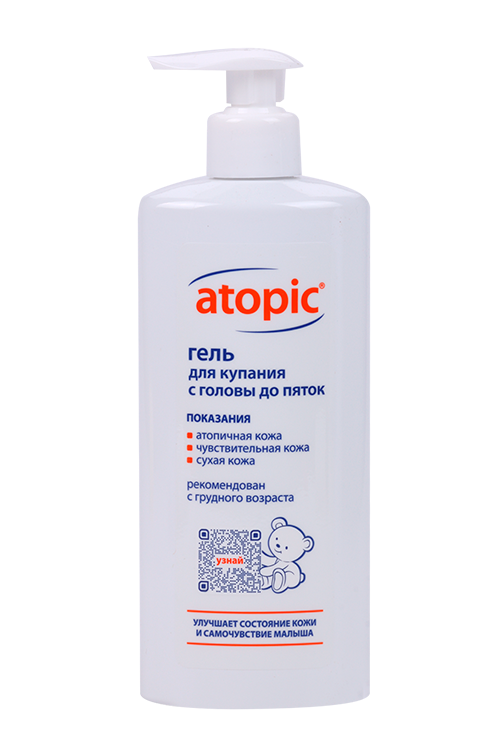

Гель Atopic д/купания с головы до пяток, 400 мл