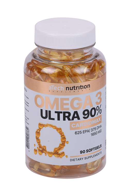 

Омега 3 90% aTech Nutrition, 1 650 мг, 90 шт, капсулы