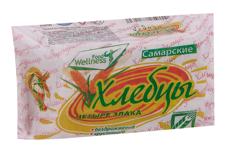 

Хлебцы Самарские плоские 4 злака, 90 г