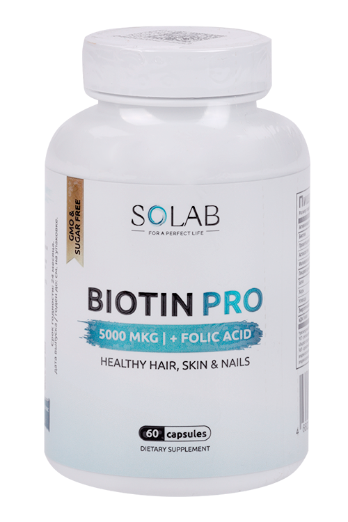 

Биотин PRO Solab, 60 шт, капсулы