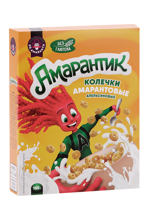 

Колечки DR.AMARANTH Апельсиновые амарантовые б/сахара б/глютена, 150 г