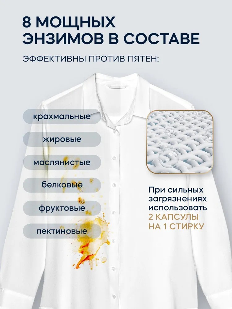 Капсулы для стирки AROMA LUX дыхание зимы 100 шт 700₽