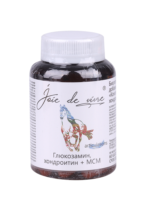 

Комплекс Глюкозамин+ хондроитин + МСМ ММ Joie de vivre, 1 000 мг, капсулы