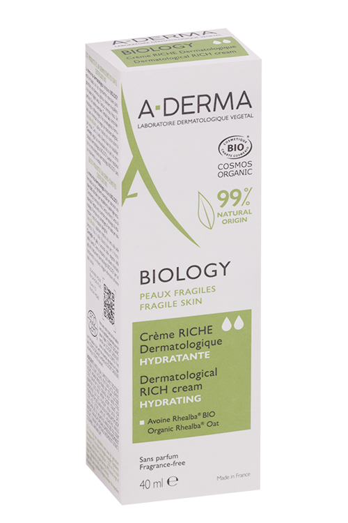 

Крем A-DERMA BIOLOGY насыщенный увлаж дерматолог д/хрупкой кожи, 40 мл