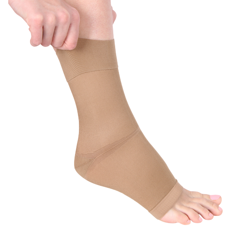 Бандаж Экотен на голеностопный сустав эластичный AS-Е06 бежевый р S 1044₽