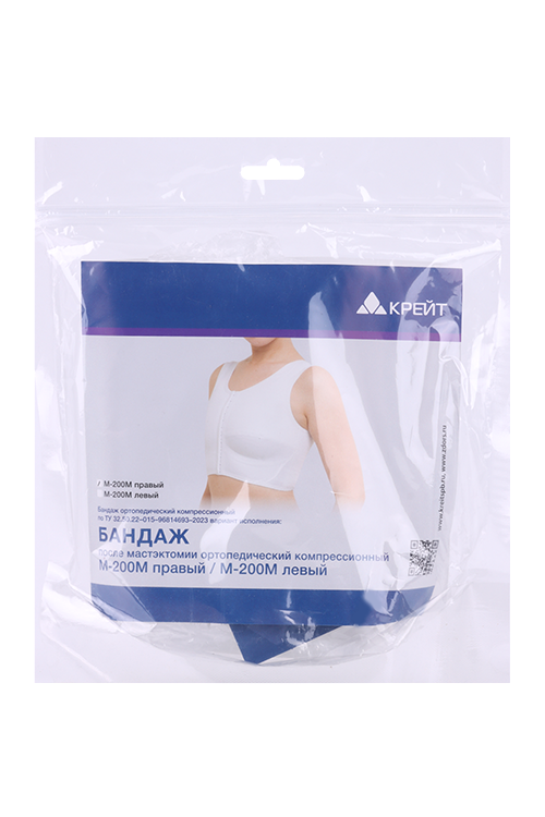 Бандаж Крейт М-200М пмастэктомии ортопед компрес правый белый р 3 1822₽