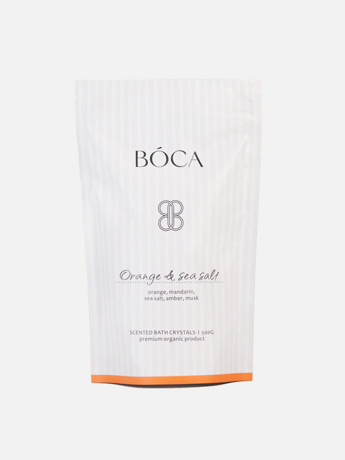 Соль д/ванны BOCA AROMA магниевая Orange&Sea Salt, 500 г