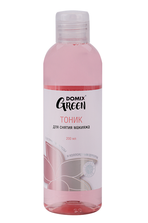 

Тоник Domix Green д/снятия макияжа с чередой и серебром, 200 мл