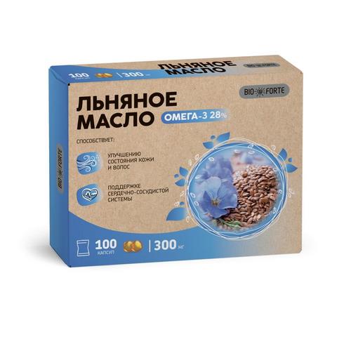 

Масло льняное BioForte, 100 шт, капсулы