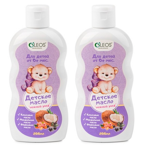 Масло Олеос массажное Детское, 200 мл, 2 шт