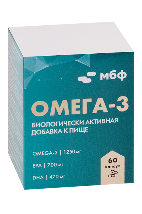 Омега-3 МБФ, 60 шт, капсулы