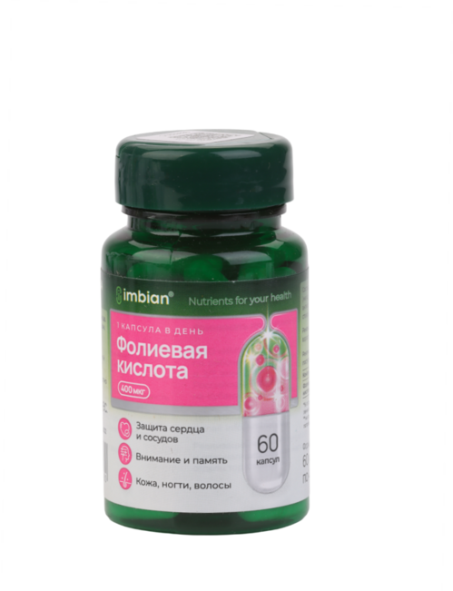 Фолиевая кислота Imbian, 60 шт, капсулы банка