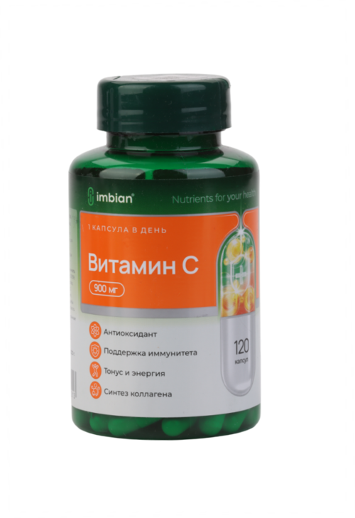 Витамин С IMBIAN PHARM 120 шт капсулы 344₽