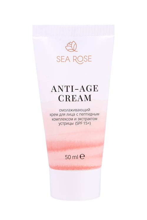 

Крем SEA ROSE ANTI-AGE омолаж с пептид компл/экстр устриц SPF 15+ д/лица, 50 мл