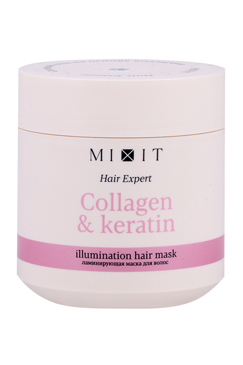 Маска MIXIT ламинирующая с коллагеном/кератином д/волос, 400 мл