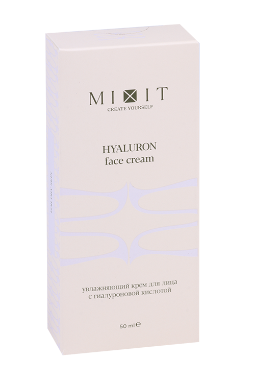Крем MIXIT увлажняющий c гиалуроновой кислотой д/лица, 50 мл