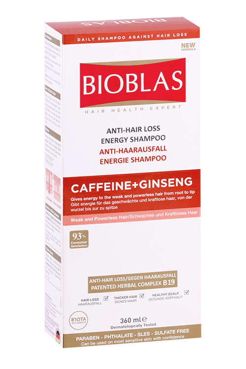 

Шампунь BIOBLAS против выпадения с кофеином/женьшенем д/ослаб волос, 360 мл