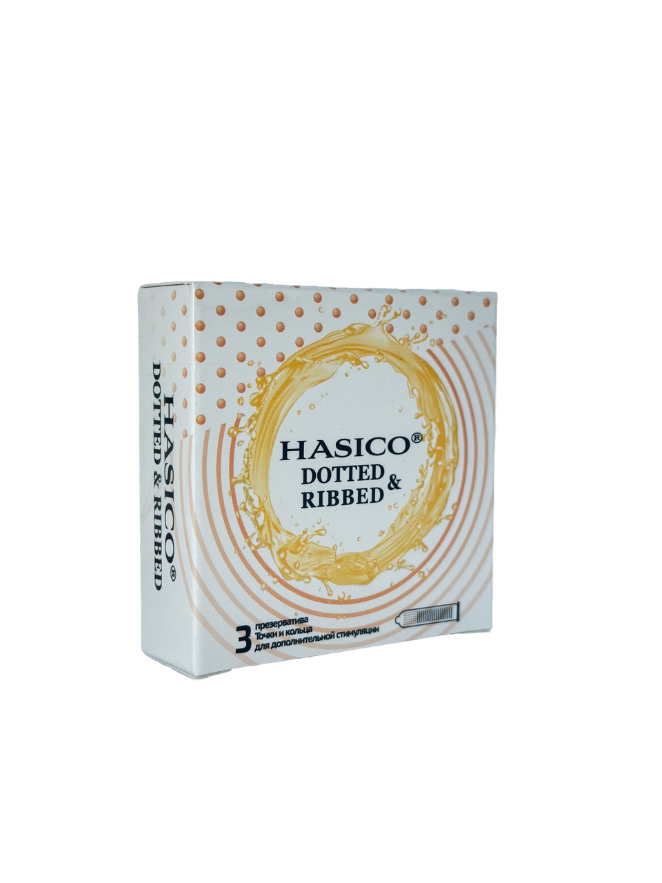 HASICO Презервативы Dotted&Ribbed (Точки и кольца) 3 шт.