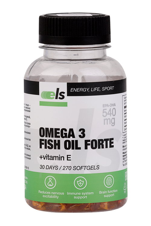 Рыбий жир форте ELS, 350 мг, 270 шт, капсулы