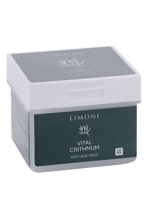 

Тонер-пэды Limoni Vital Crithmum антивозрастные д/лица, 120 шт