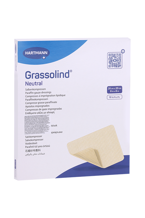 Повязка мазевая GRASSOLIND neutral 20см х20см, 10 шт