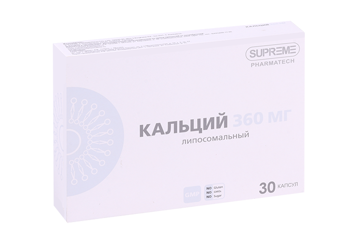 Кальций липосомальный SUPREME PHARMATECH, 788 мг, 30 шт, капсулы