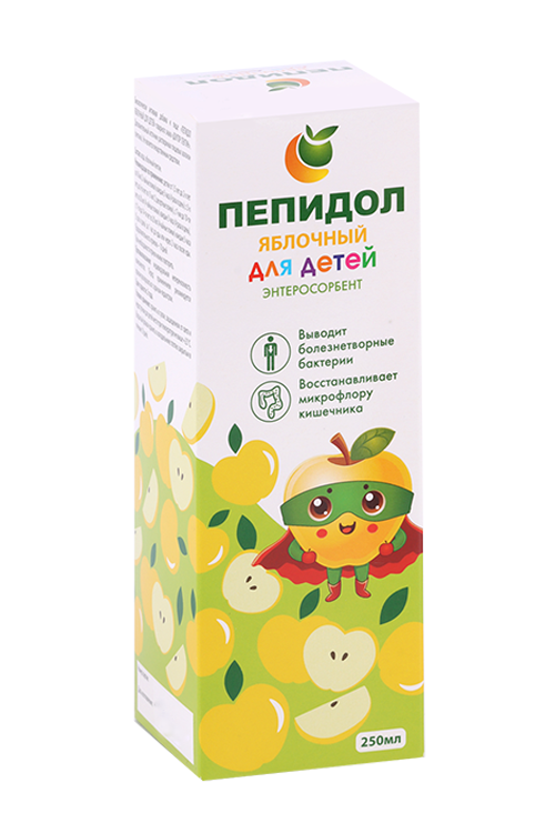 Пепидол Яблочный д/детей, 250 мл