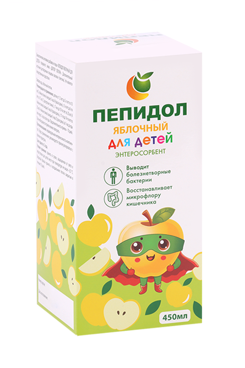 Пепидол Яблочный д/детей, 450 мл