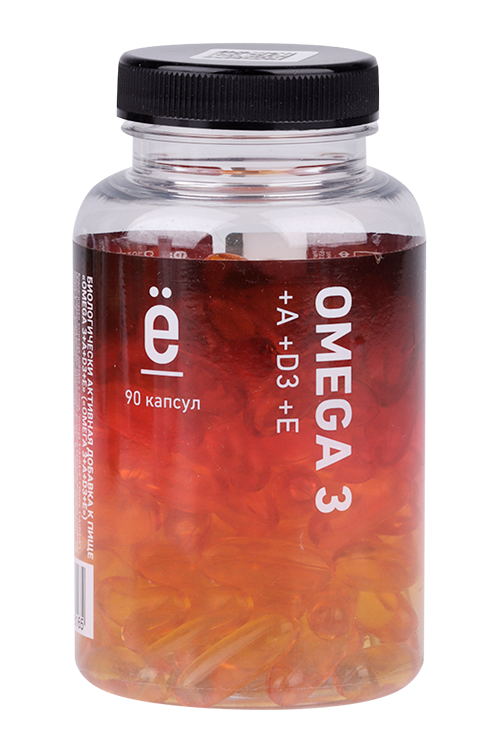 Омега-3+A+D3+E Ёбатон, 90 шт, капсулы