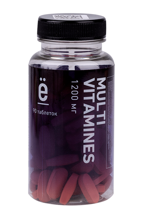 Мультивитамины Ёбатон, 1 200 мг, 90 шт, таблетки