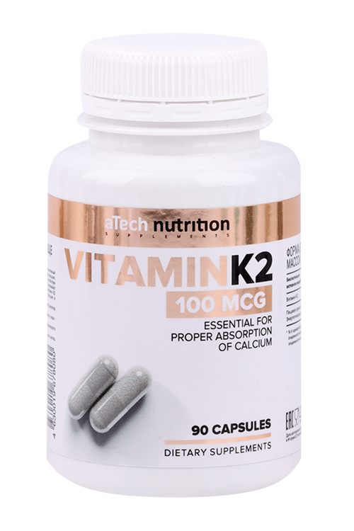 Витамин К2 aTech Nutrition ТЖК, 450 мг, 90 шт, капсулы